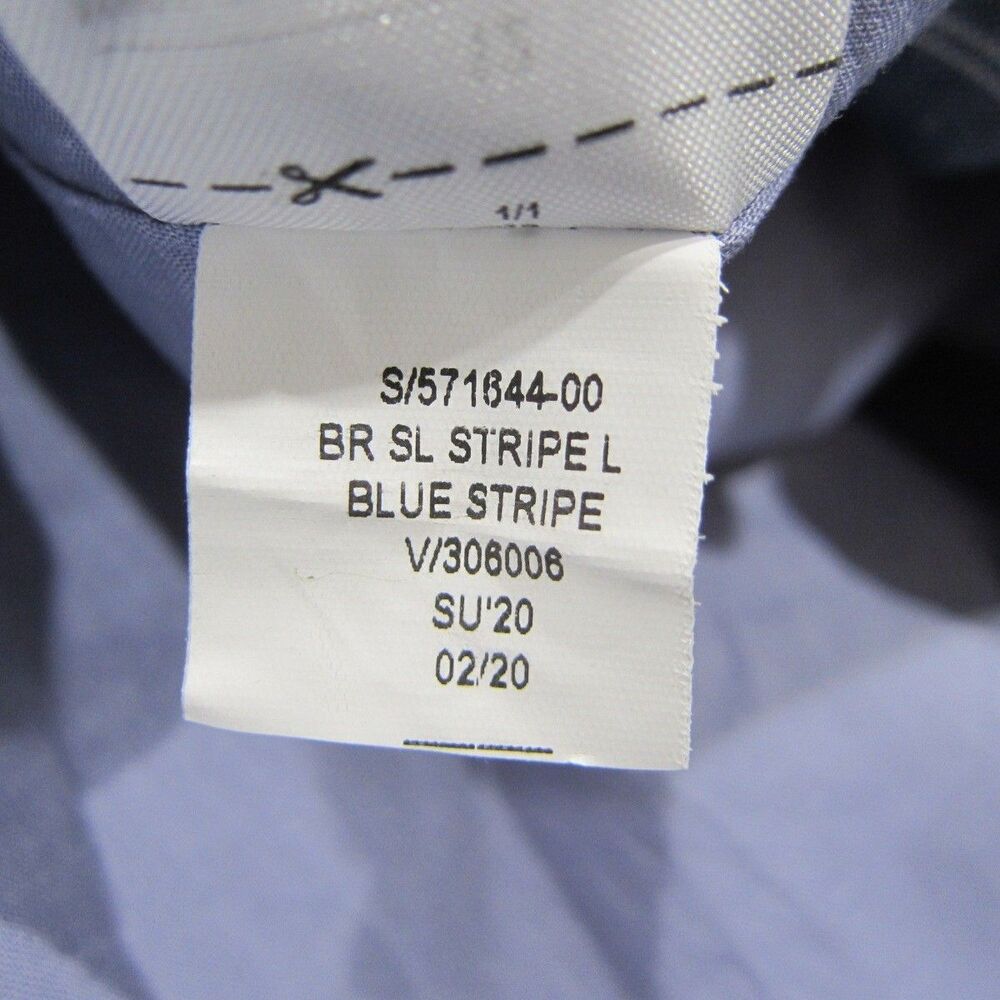 Banana Republic Blue Striped Chambray Linen Blend Belted Shift Dress Size 12 New - Picture 10 of 10